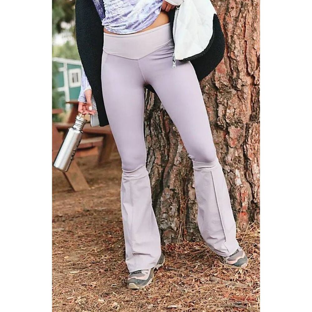 Free People FP Movement Alpine Hike Flare Leggings Elderberry Medium Outdoor